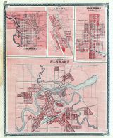 Goshen, Argos, Bourbon, Elkhart, Indiana State Atlas 1876